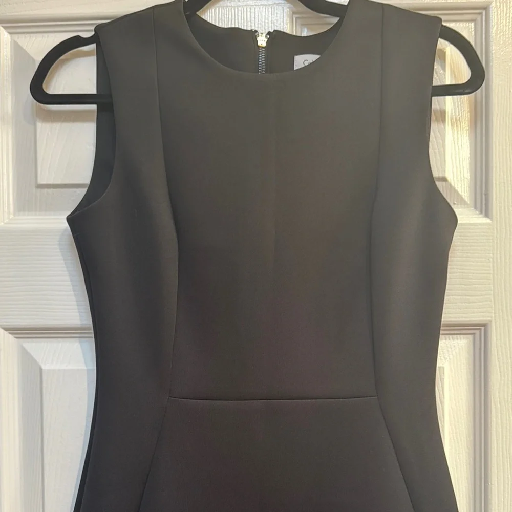 Calvin Klein Fitted Black Sleeveless Dress - Picture 6 of 6